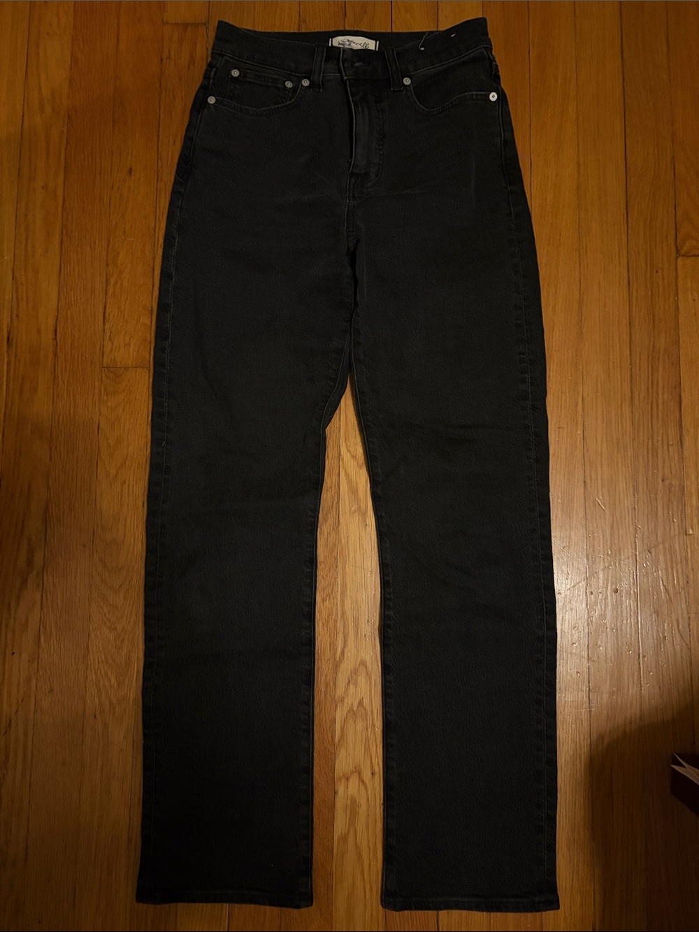 Madewell Black ‘90s straight leg jeans